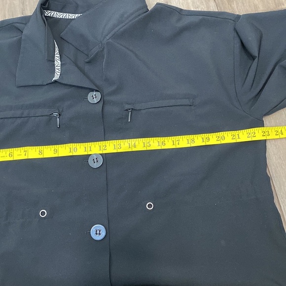 Soft Surroundings Go Lively Convertible Button Front Jacket  Black - Picture 8 of 9